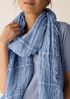 Organic Linen Cotton Squares Scarf