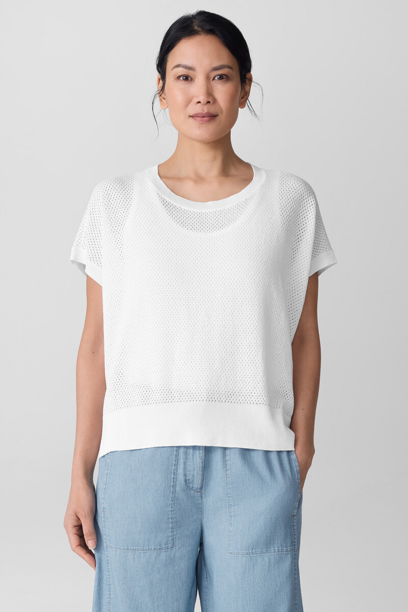 Organic Linen Cotton Crew Neck Top Organic Linen Cotton Crew Neck Top