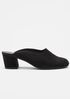Brief Suede Mule