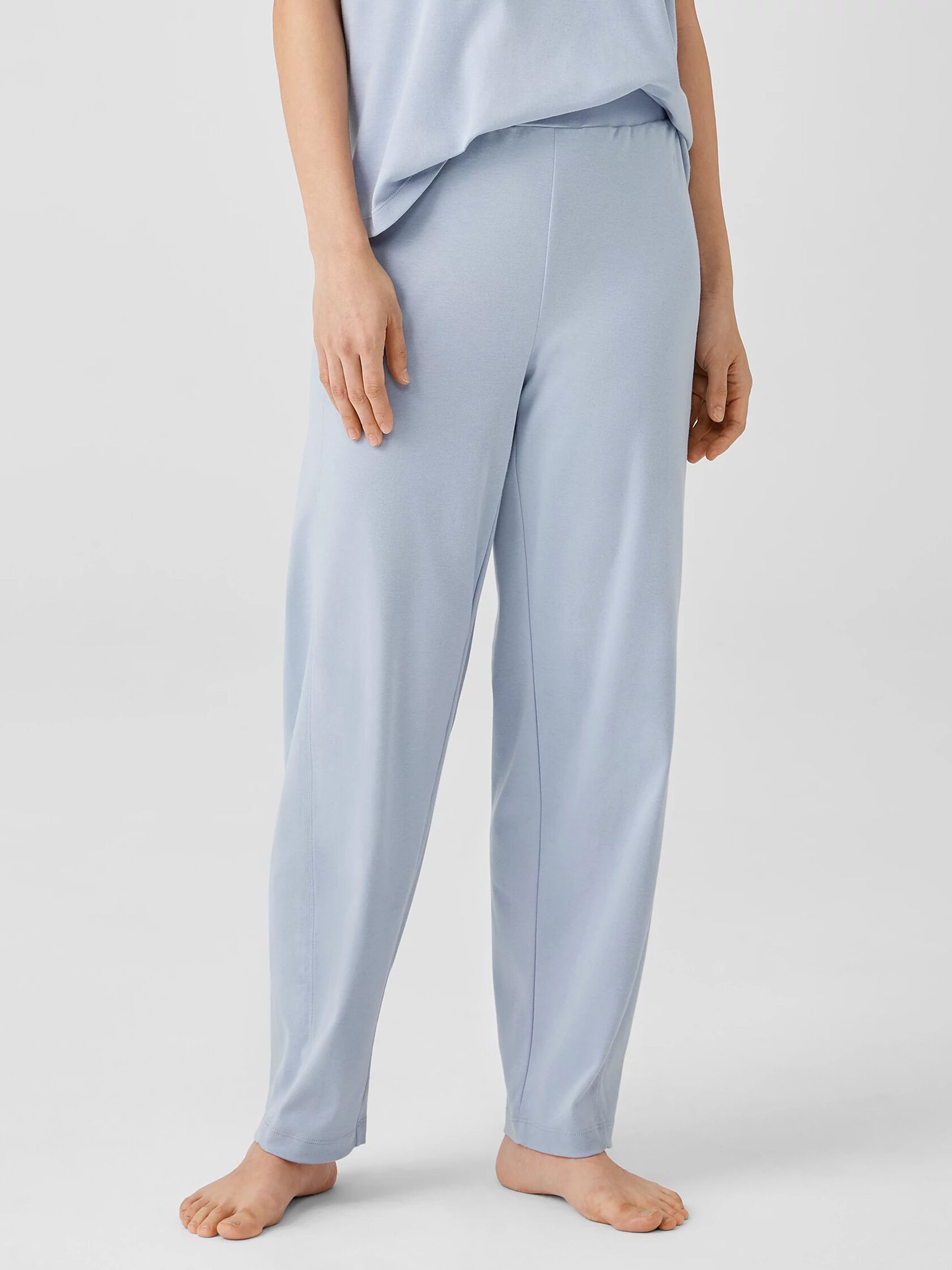 Cozy Organic Cotton Interlock Lantern Pant