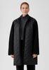 Eggshell Recycled Nylon Hooded Coat
