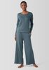 Organic Cotton Interlock Henley Sleep Top