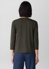 Organic Pima Cotton Jersey 3/4-Sleeve Tee