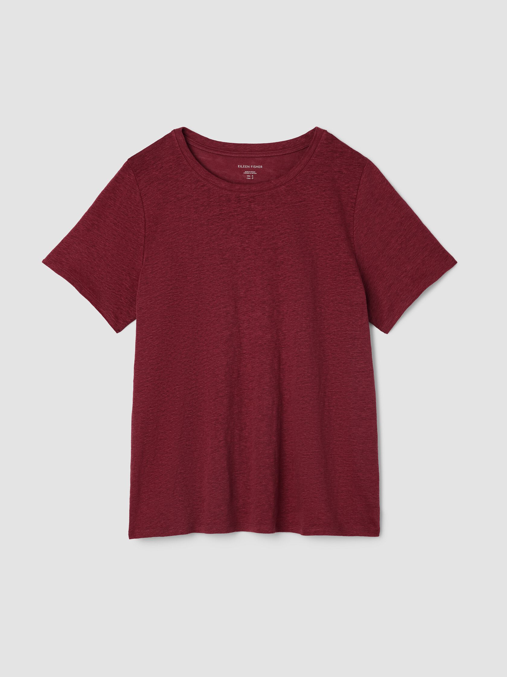 Organic Linen Jersey Crew Neck Tee