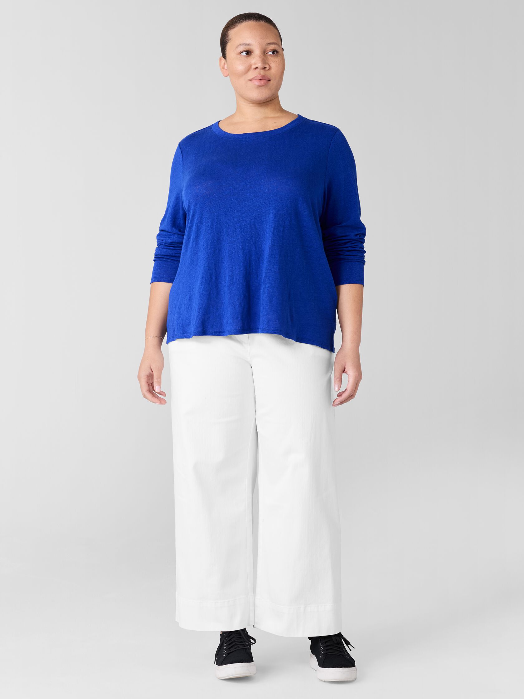 Organic Linen Jersey Long-Sleeve Tee