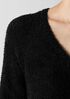 Organic Cotton Eyelash V-Neck Top