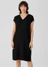 Organic Cotton Gauze V-Neck Dress
