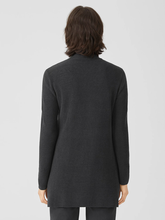 Organic Cotton Linen Long Cardigan | EILEEN FISHER