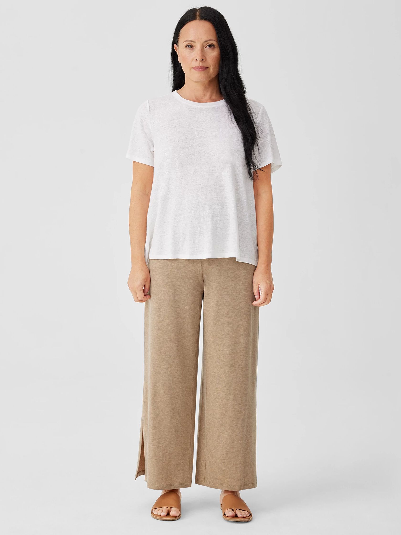 Fine Jersey Pant with Slits