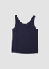Stretch Silk Jersey Scoop Neck Tank