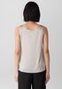 Stretch Silk Charmeuse Scoop Neck Tank