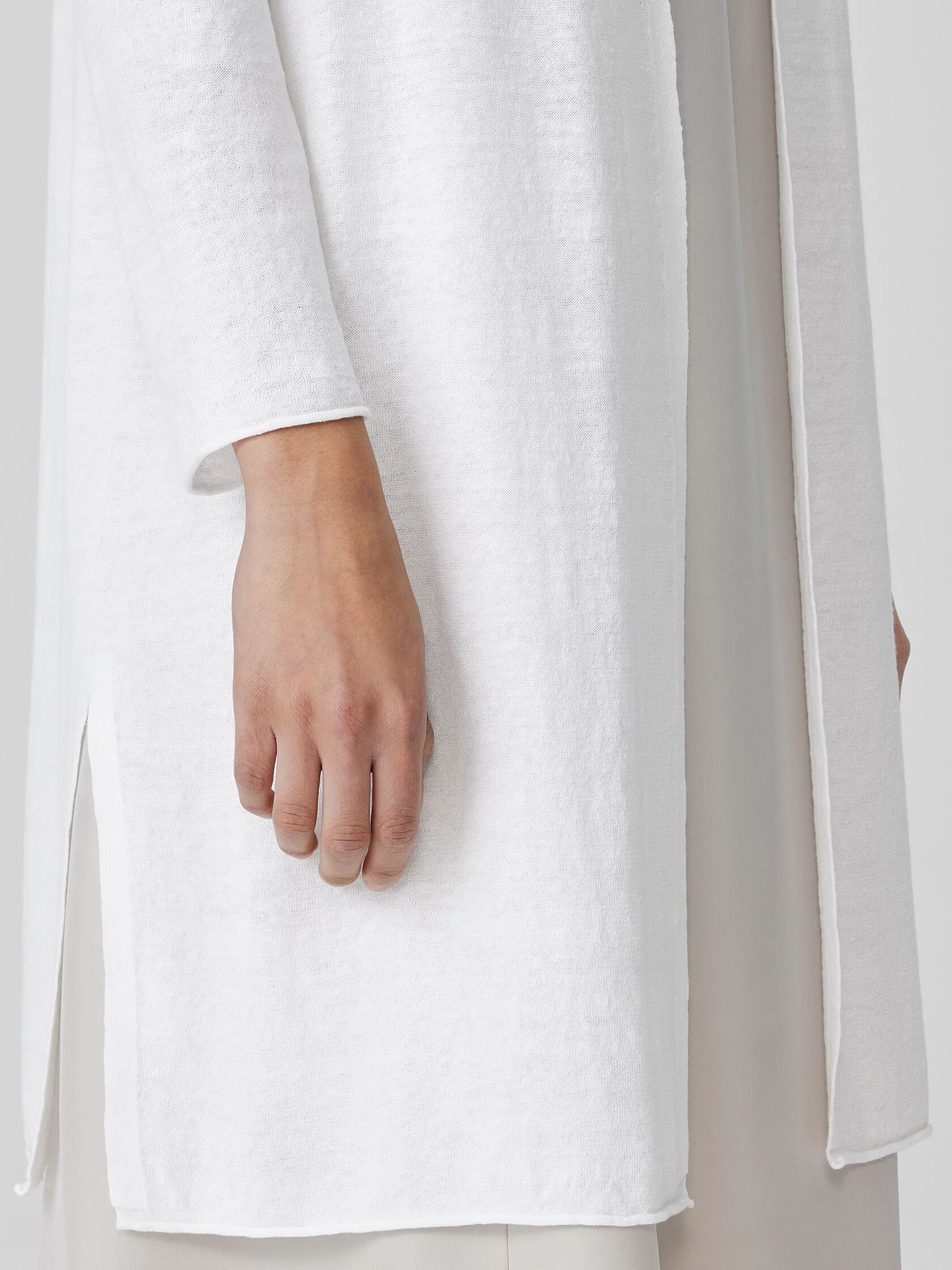 Organic Linen Cotton Long Cardigan