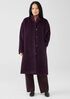Sheared Suri Alpaca Stand Collar Coat