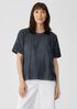 Organic Cotton Hazy Slub Crew Neck Tee