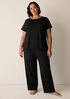 Organic Cotton Interlock Jewel Neck Sleep Tee