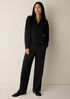 Cozy Brushed Terry Hug Split Neck Top