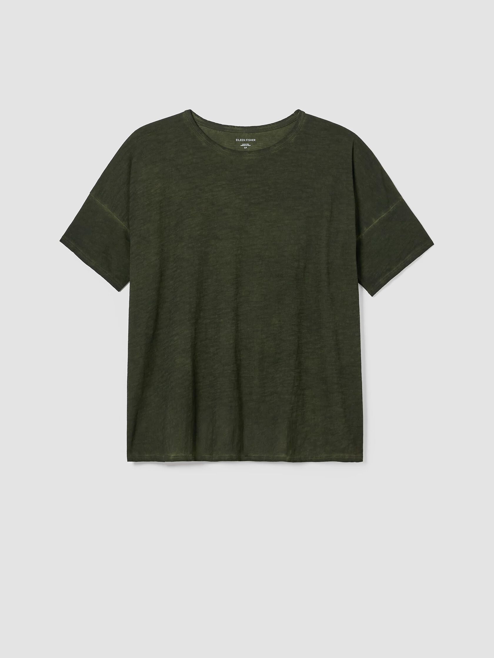 Organic Cotton Hazy Slub Crew Neck Tee