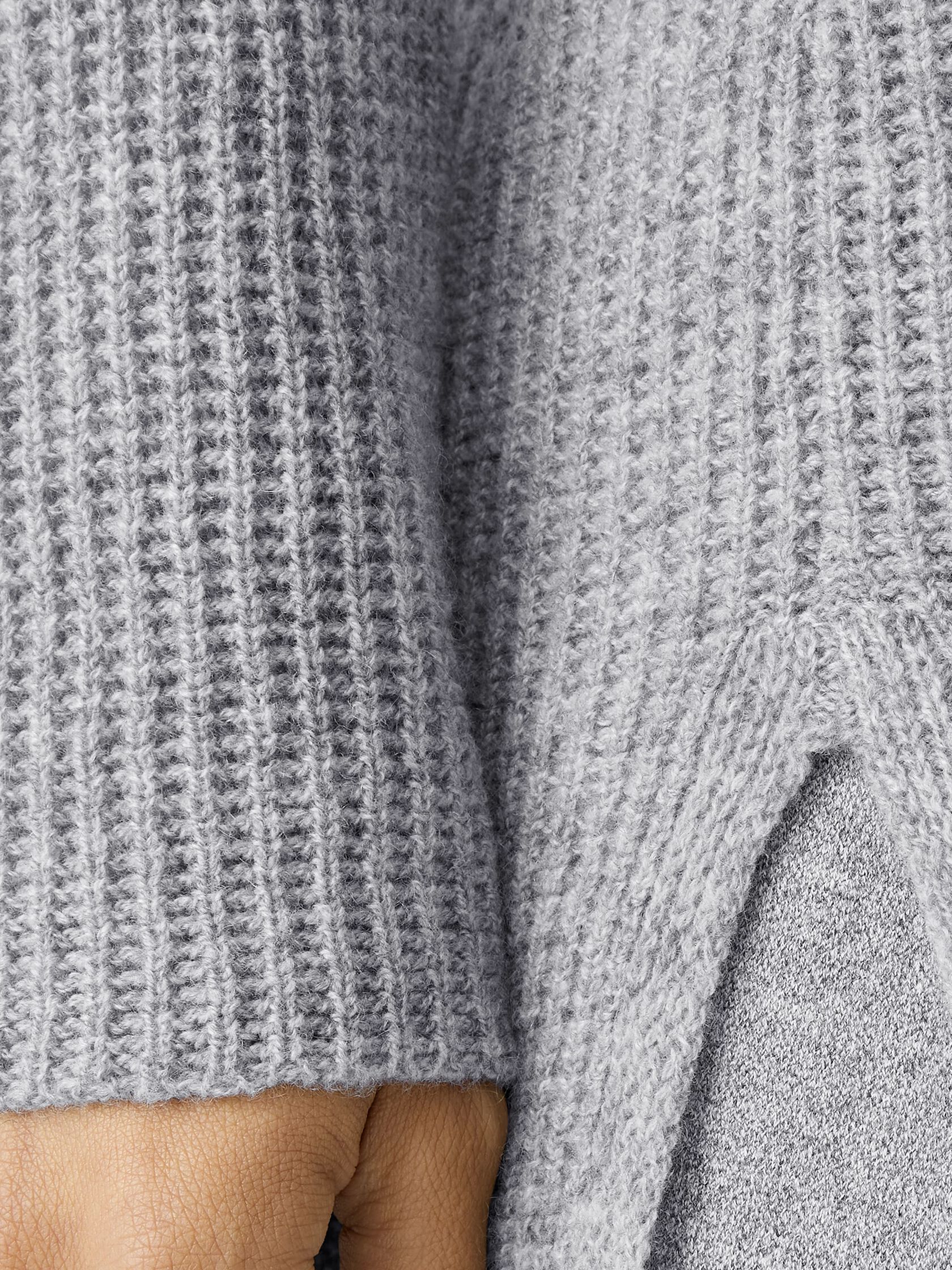 Italian Cashmere V-Neck Long Top
