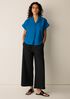 Organic Cotton Poplin Notch Collar Shirt