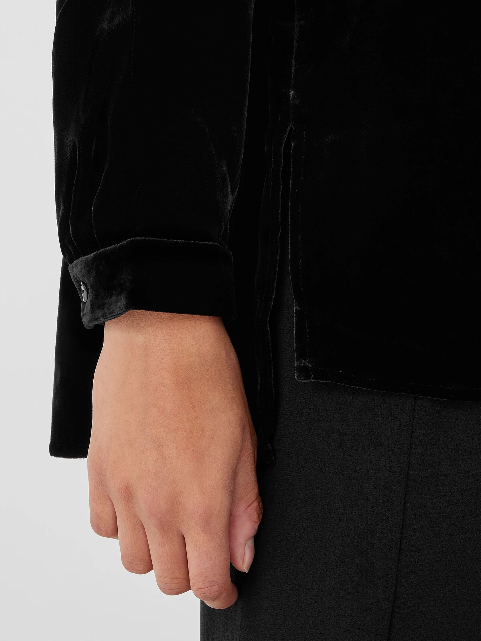 Velvet Mock Neck Top