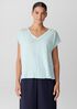 Organic Linen Jersey V-Neck Tee