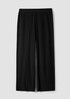 Crinkled Jersey Wide-Leg Pant
