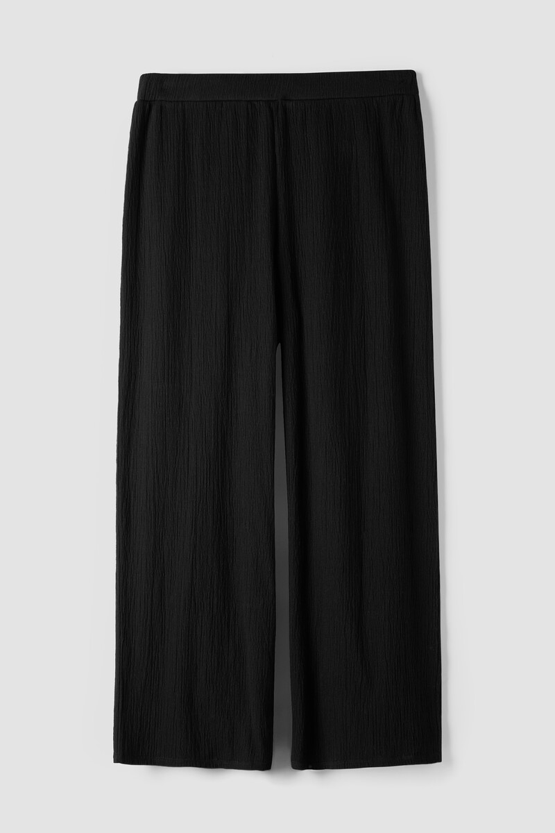 Crinkled Jersey Wide-Leg Pant Crinkled Jersey Wide-Leg Pant