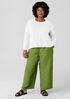 Washed Organic Linen Délavé Wide-Leg Pant