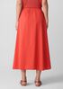 Washed Organic Cotton Poplin A-Line Skirt