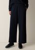 Garment-Dyed Organic Cotton Terry Wide-Leg Pant