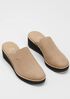 Loti Tumbled Nubuck Wedge Mule
