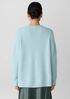 Cashmere Silk Boucle Bliss Crew Neck Long Top