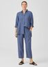 Washed Organic Linen Delave Lantern Pant