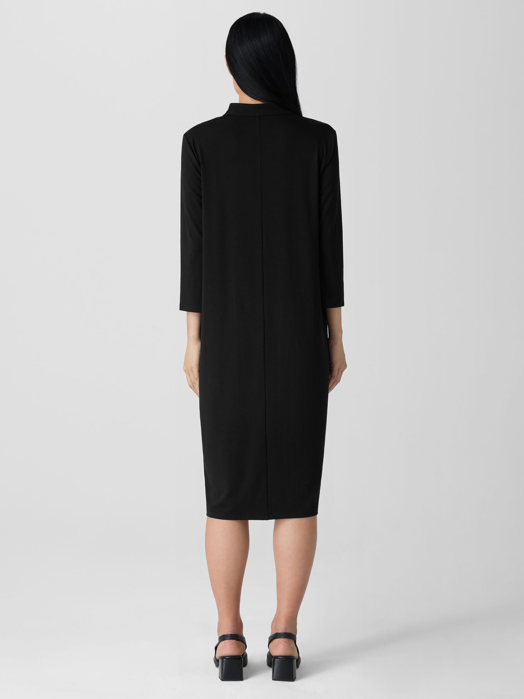 Stretch Jersey Knit Oval Dress