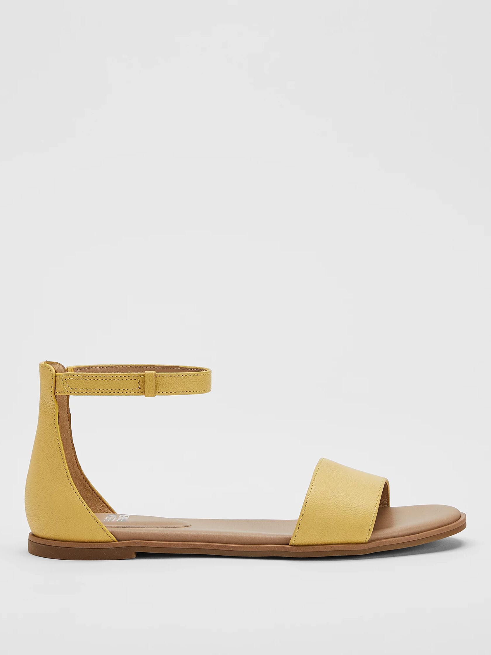 Razz Tumbled Leather Ankle-Strap Sandal