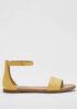 Razz Tumbled Leather Ankle-Strap Sandal
