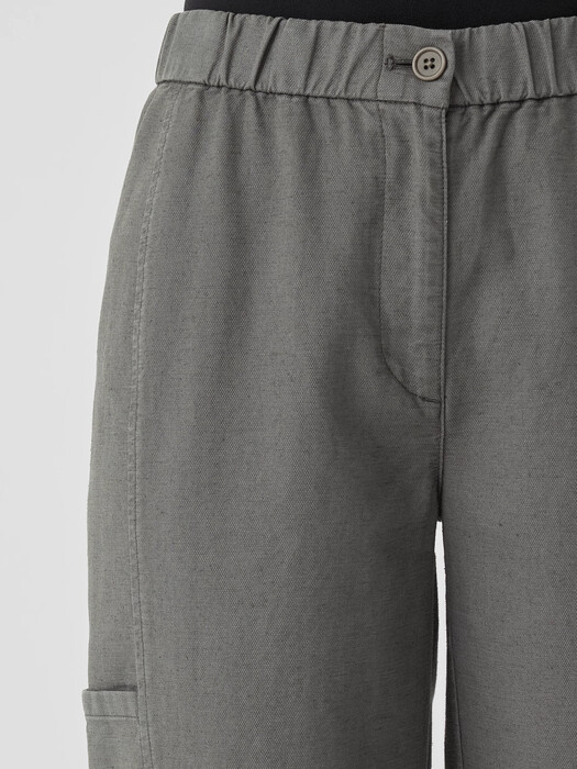 Cotton Hemp Stretch Lantern Pant
