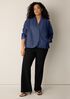 Lightweight Organic Cotton Denim Curved Jacket