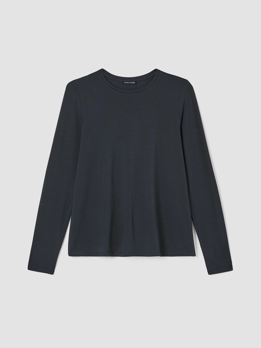 Fine Jersey Crew Neck Top