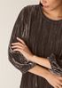 Crushed Velvet Round Neck Top