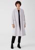 Boucle Wool Knit Long Coat