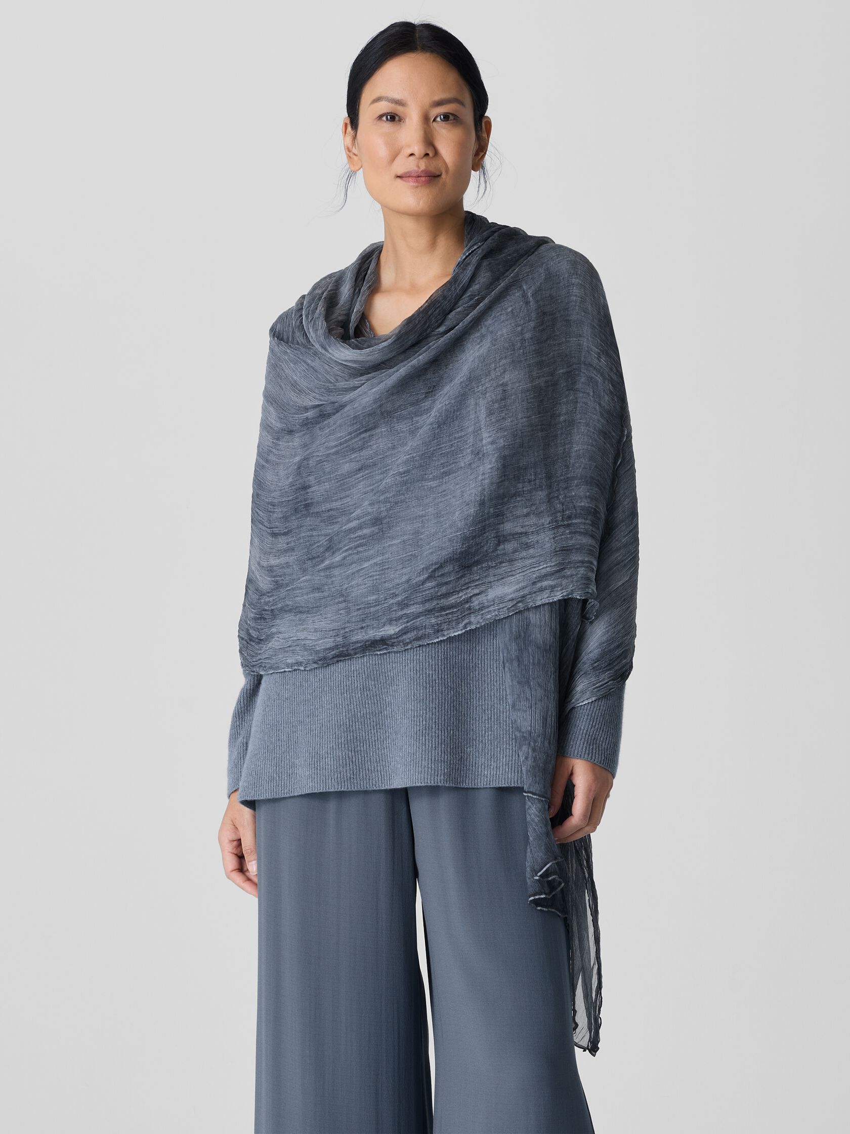 Textured Maltinto Silk Scarf