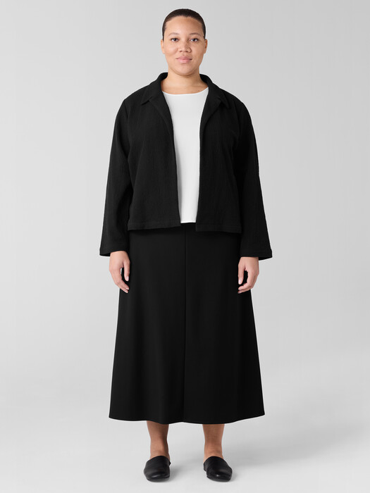 Organic Cotton Tweed Classic Collar Jacket