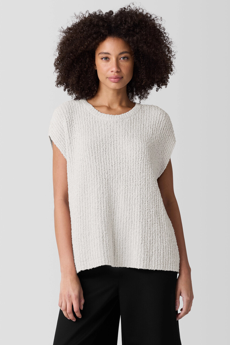 Cotton Fluff Crew Neck Vest Cotton Fluff Crew Neck Vest