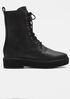 Nellie Leather Lace-Up Bootie