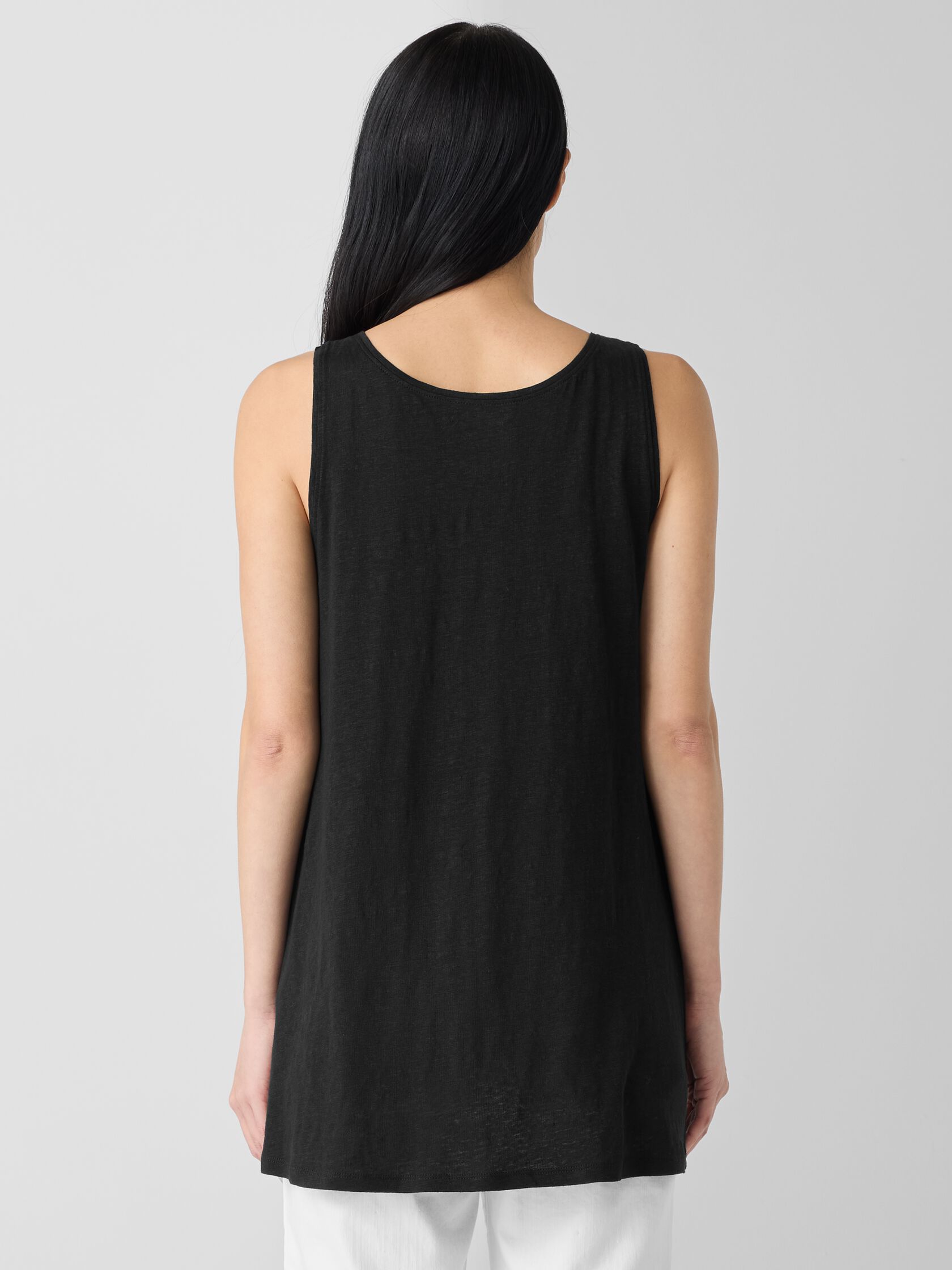 Organic Linen Jersey Long Tank