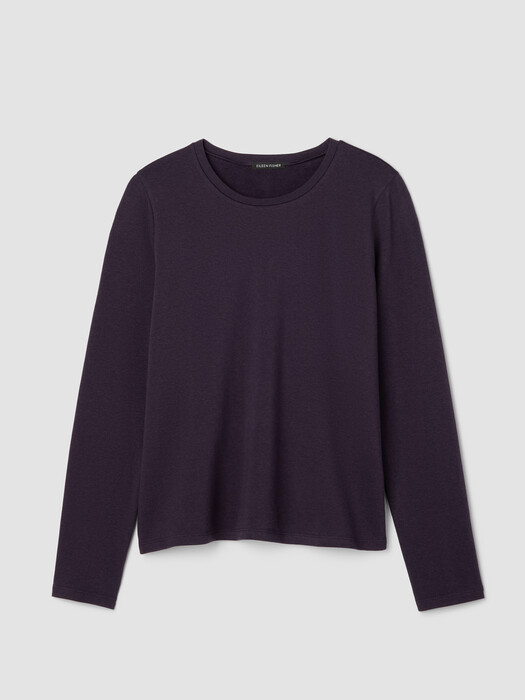 Cozy Brushed Terry Hug Crew Neck Top