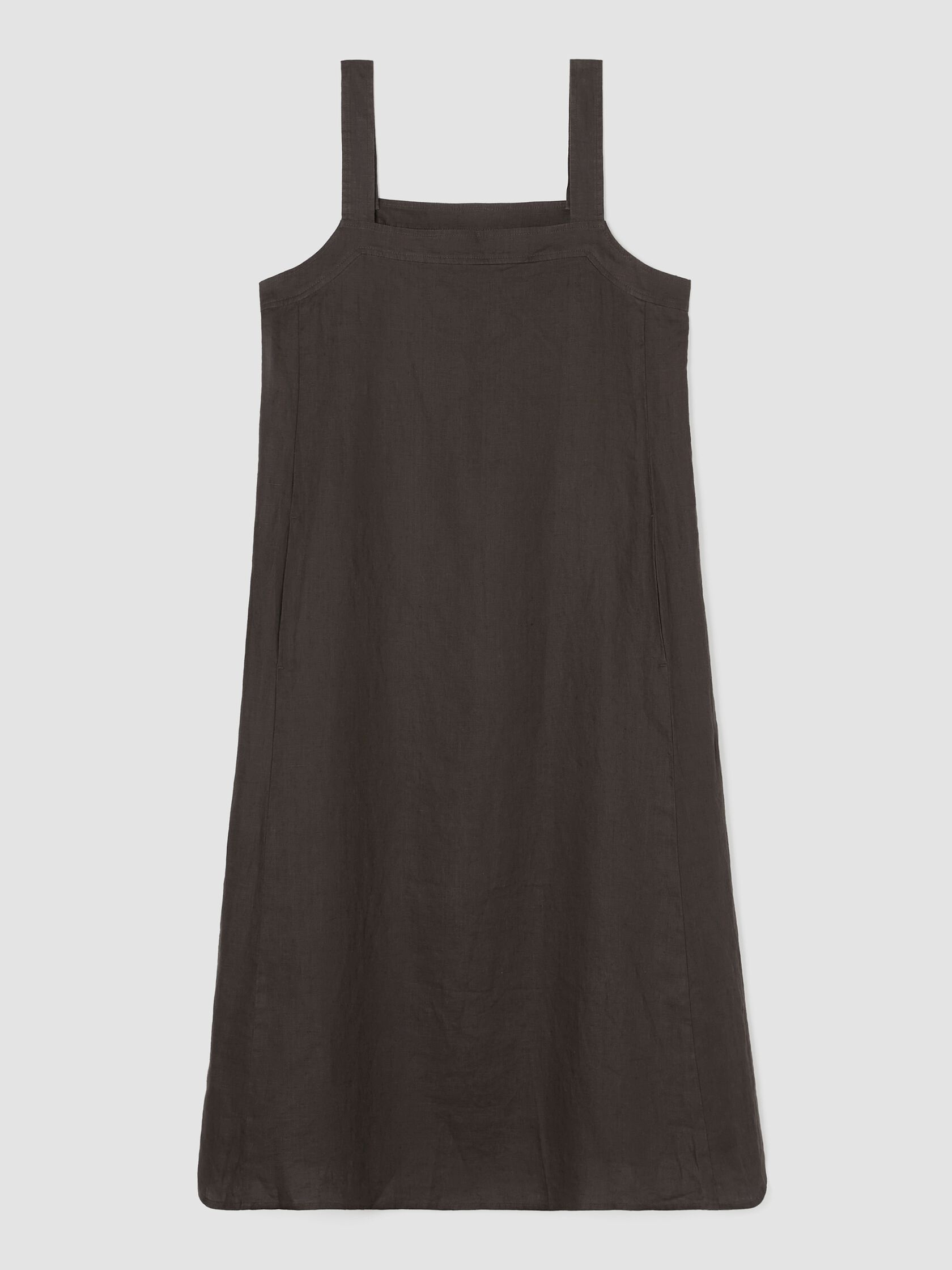 Organic Linen Square Neck Dress