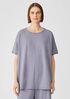 Slubby Organic Cotton Jewel Neck Sleep Tee