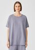 Organic Cotton Slub Jewel Neck Tee